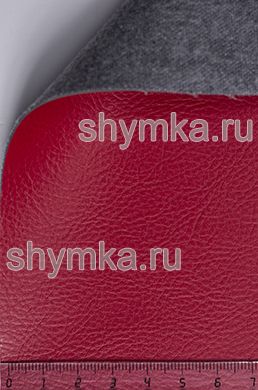 Eco leather Alba Aries №581 RED width 1,4m thickness 1,2mm