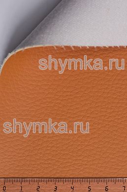 Eco leather Alba Dollaro №529 ORANGE width 1,4m thickness 1,2mm