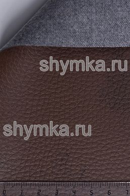 Eco leather Alba Elena №573T BROWN width 1,4m thickness 1,2mm