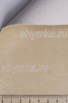 Eco leather Alba Lak №512-T IVORY width 1,4m thickness 1,2mm