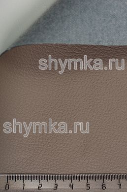 Eco leather ALBA Project D 523 DARK-BEIGE thickness 1,2mm width 1,4m