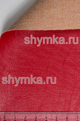 Eco leather Art-Vision 2 №281 BRIGHT-RED width 1,38m thickness 1,2mm