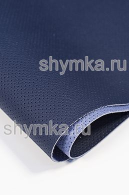 Eco microfiber leather with perforation  Dakota PD 2106 BLUE width 1,4m thickness 1,5mm
