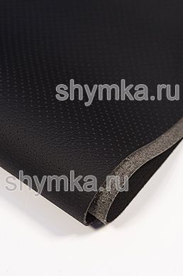 Eco microfiber leather with perforation GT 2101 BLACK thickness 1,5mm width 1,4m