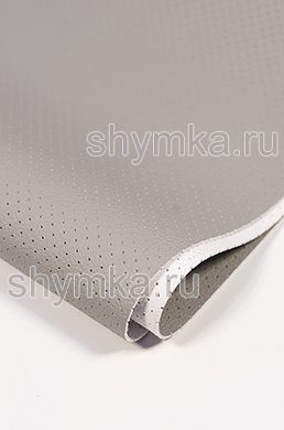 Eco microfiber leather with perforation GT 2134 LIGHT-GREY thickness 1,5mm width 1,4m