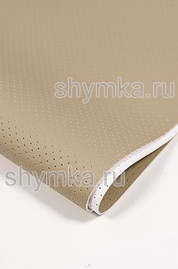 Eco microfiber leather with perforation GT 3444 GREY-BEIGE thickness 1,5mm width 1,4m