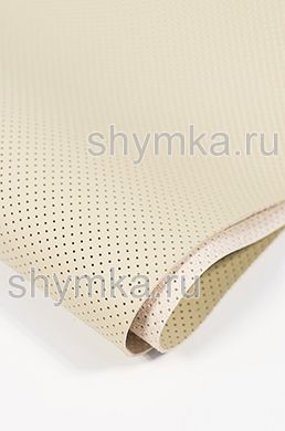 Eco microfiber leather with perforation Nappa PN 2163 PAPYRUS width 1,4m thickness 1,5mm
