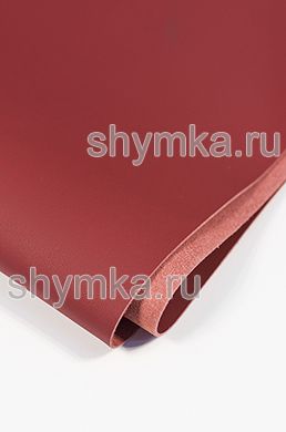 Eco microfiber leather Nappa N 2118 CARMINE width 1,4m thickness 1,5mm