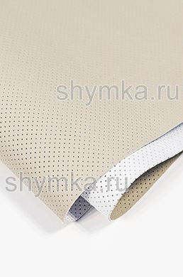 Eco microfiber leather with perforation Nova 864 BEIGE thickness 1,5mm width 1,4m