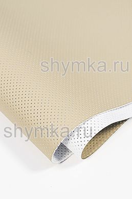 Eco microfiber leather with perforation Nova 869 BEIGE thickness 1,5mm width 1,4m