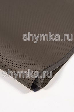 Eco microfiber leather with perforation Nova 837 BRONZE KHAKI thickness 1,5mm width 1,4m