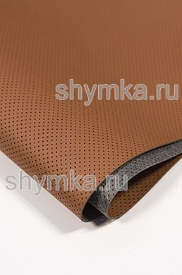 Eco microfiber leather with perforation Nova 816 HAZELNUT thickness 1,5mm width 1,4m