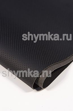 Eco microfiber leather with perforation Nova 810 GRAPHITE thickness 1,5mm width 1,4m