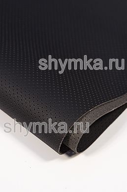 Eco microfiber leather with perforation Nova 868 DARK GRAPHITE thickness 1,5mm width 1,4m