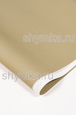 Eco microfiber leather with perforation Nova 725 for Honda CR-V DARK-BEIGE thickness 1,5mm width 1,4m