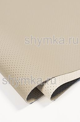 Eco microfiber leather Schweitzer Nappa with perforation 1100 ONION WHITE thickness 1,3mm width 1,35m