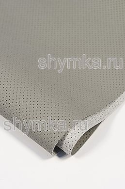 Eco microfiber leather Schweitzer BMW with perforation 80270 GREY thickness 1,3mm width 1,35m