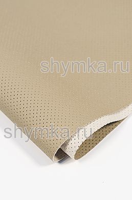 Eco microfiber leather Schweitzer BMW with perforation 3037 BEIGE thickness 1,3mm width 1,35m