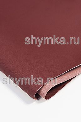 Eco microfiber leather Schweitzer BMW 4012 LEATHER RED thickness 1,3mm width 1,35m