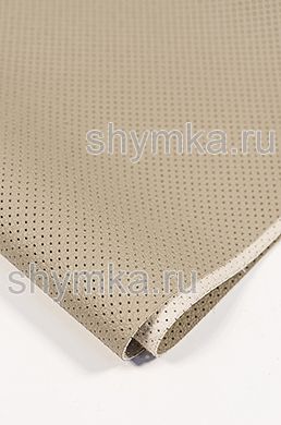 Eco microfiber leather Schweitzer BMW with perforation 1100 ONION WHITE thickness 1,3mm width 1,35m
