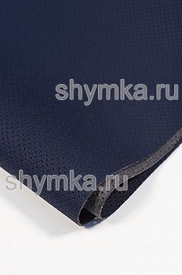 Eco microfiber leather Schweitzer BMW with perforation 2965 SUIT BLUE thickness 1,3mm width 1,35m