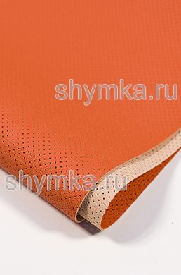 Eco microfiber leather Schweitzer BMW with perforation 4710 POPPY RED thickness 1,3mm width 1,35m