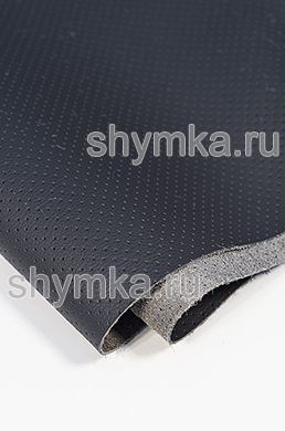 Eco microfiber leather with perforation Standart 2167 ANTHRACITE width 1,4m thickness 1,3mm