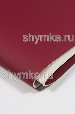 Eco leather on foam rubber 3mm (THREE) and spunbond Oregon SLIM RED width 1,4m