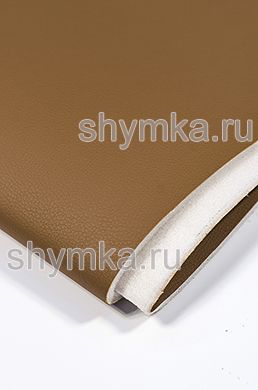 Eco leather on foam rubber 5mm and spunbond Oregon STRONG BROWN width 1,4m