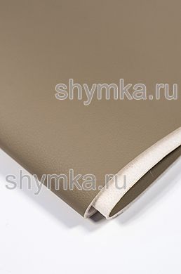 Eco leather on foam rubber 3mm (THREE) and spunbond Oregon SLIM CAPPUCCINO width 1,4m