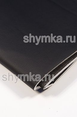 Eco leather on foam rubber 7mm and spunbond Oregon STRONG and BLACK spunbond 60g/sq.m BLACK width 1,4m