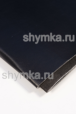 Eco leather on foam rubber 3mm (THREE) and black spunbond 60g/sq.m Oregon SLIM BLACK NEW width 1,4m