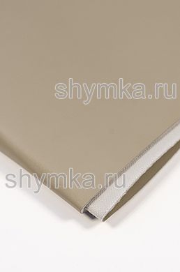 Eco leather on foam rubber 3mm (THREE) and grey spunbond 60g/sq.m Oregon SLIM BEIGE-GREY width 1,4m