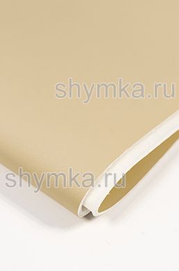 Eco leather on foam rubber 3mm (THREE) and spunbond Oregon STRONG BEIGE width 1,4m