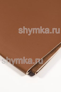 Eco leather on foam rubber 5mm and brown spunbond 60g/sq.m Oregon STRONG DARK-BROWN width 1,4m
