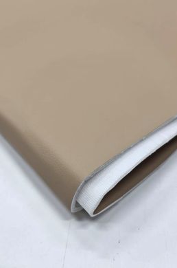 Eco leather on foam rubber 3mm (THREE) and white spunbond 60g/sq.m Oregon STRONG BEIGE width 1,4m