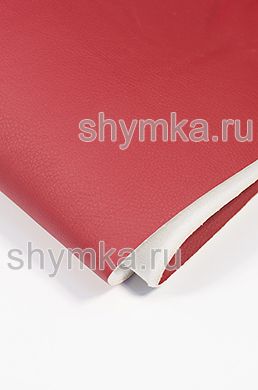 Eco leather on foam rubber 5mm and spunbond Oregon SLIM RED width 1,4m