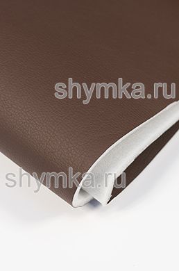 Eco leather on foam rubber 5mm and spunbond Oregon SLIM LIGHT CHOCOLATE width 1,4m