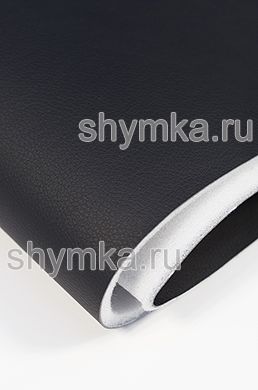 Eco leather on foam rubber 5mm and spunbond Oregon SLIM BLACK width 1,4m
