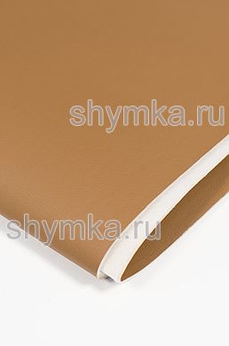 Eco leather on foam rubber 3mm (THREE) and spunbond Oregon SLIM BROWN width 1,4m