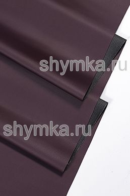 Eco leather Stretch MARGO knitted BURGUNDY thickness 0,5mm width 1,38m