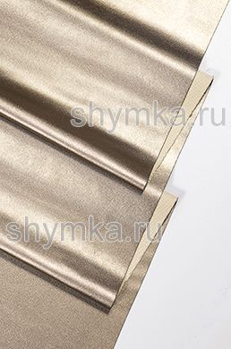 Eco leather Stretch knitted PEARL BRONZE thickness 0,5mm width 1,38m