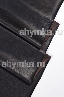Eco leather Stretch on fur CHOCOLATE thickness 1,3mm width 1,38m