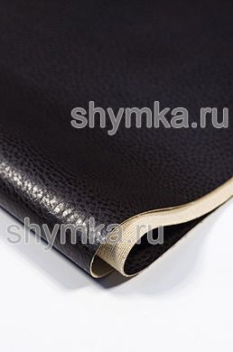 Eco leather VEGA DARK-BROWN thickness 0,85mm width 1,4m